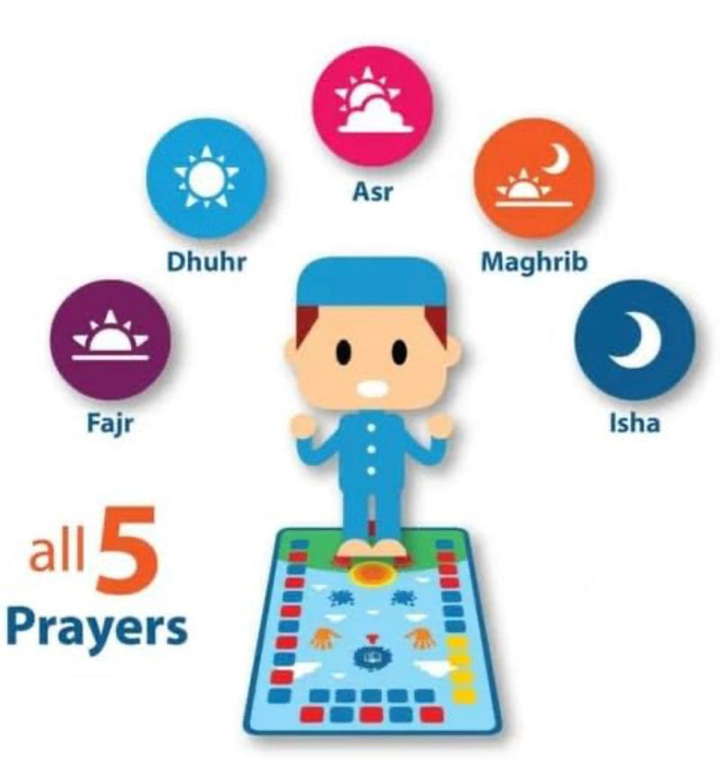 Kids Educational Smart Prayer Mat for Kids EDUCATIONAL PRAYER MAT Fun, Easy & Interactive, Prayer Rug for Kids